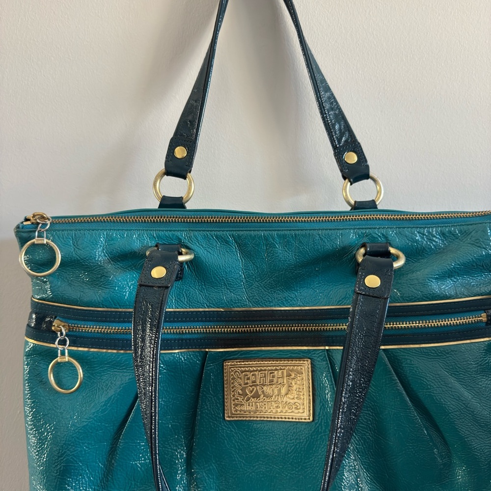 Coach Poppy Leather Tote - Picture 2 of 13